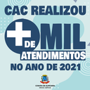 CAC realizou mais de mil atendimentos em 2021