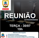 Câmara convida a população a participar da 3ª Reunião Extraordinária de 2019 Câmara convida a população a participar da 3ª Reunião Extraordinária de 2019