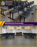 Câmara investe em novo mobiliário para o Plenário