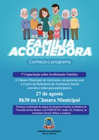 Câmara será palco de palestras da 1ª Capacitação sobre Acolhimento Familiar