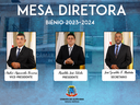 Eleita nova Mesa Diretora para o Biênio 2023-2024 Eleita nova Mesa Diretora para o Biênio 2023-2024