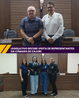 Legislativo recebe visita de representantes da Câmara de Cajuri